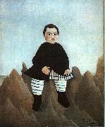 Henri Rousseau Boy on the Rocks oil painting artist